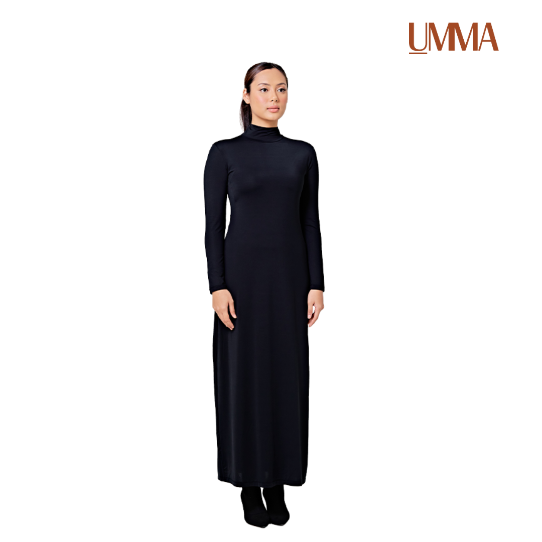 UMMA Inner Dress Turtleneck Long Sleeve in Black