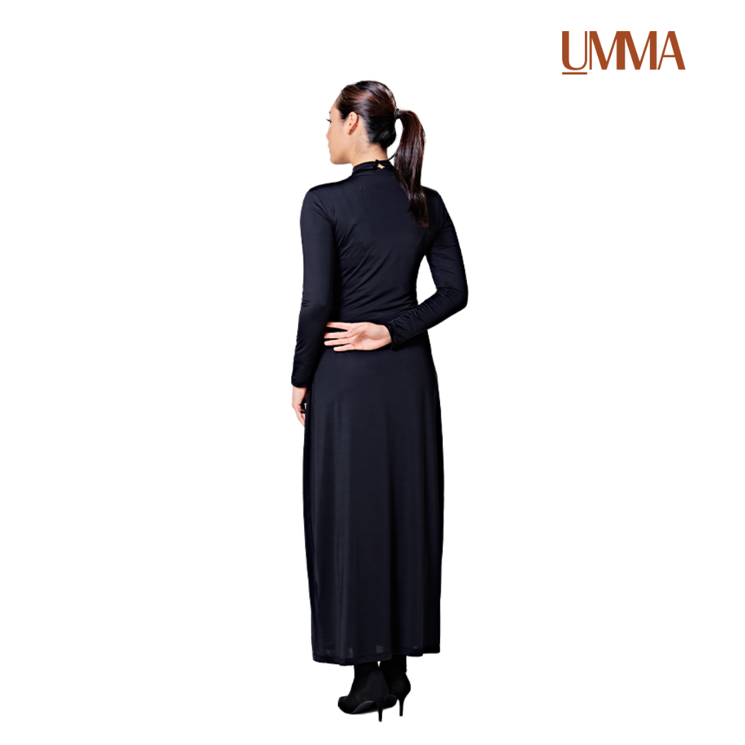 UMMA Inner Dress Turtleneck Long Sleeve in Black