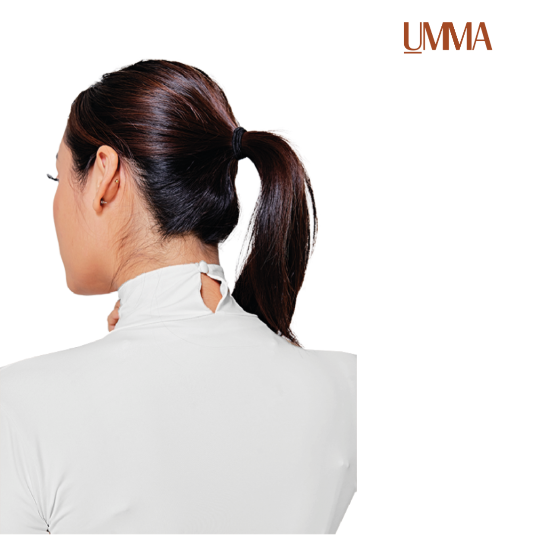 UMMA Inner Dress Turtleneck Long Sleeve in White