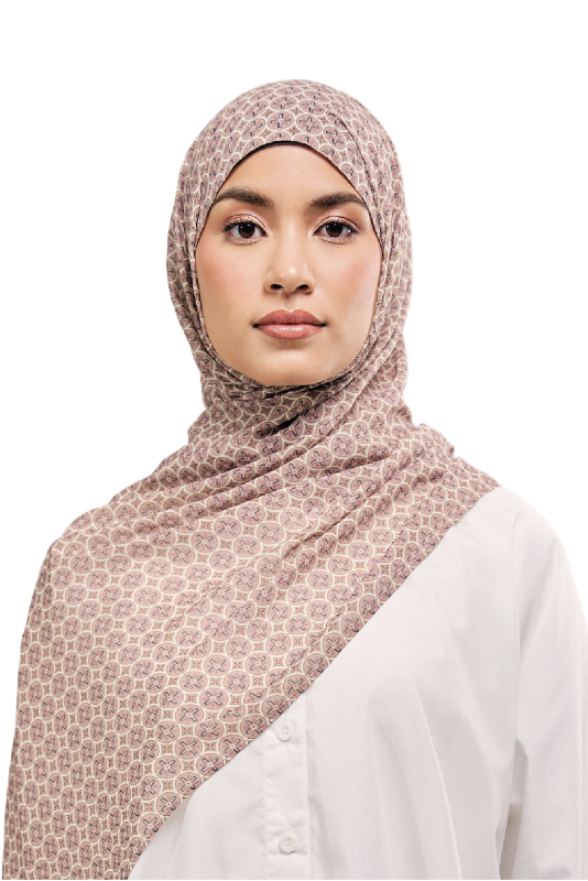 UMMA Geometria Printed Chiffon Scarf