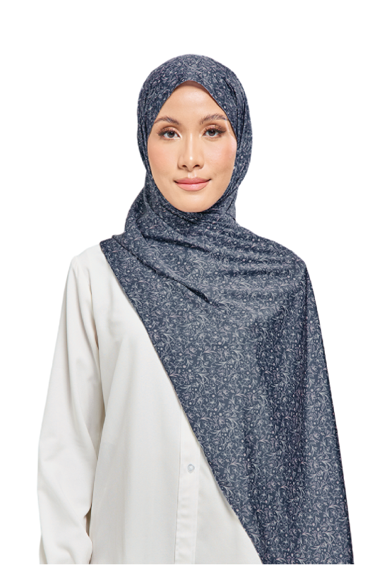 UMMA Canting Printed Satin Silk Scarf