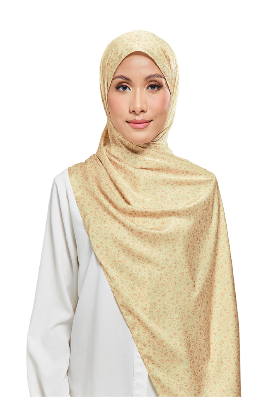 UMMA Canting Printed Satin Silk Scarf