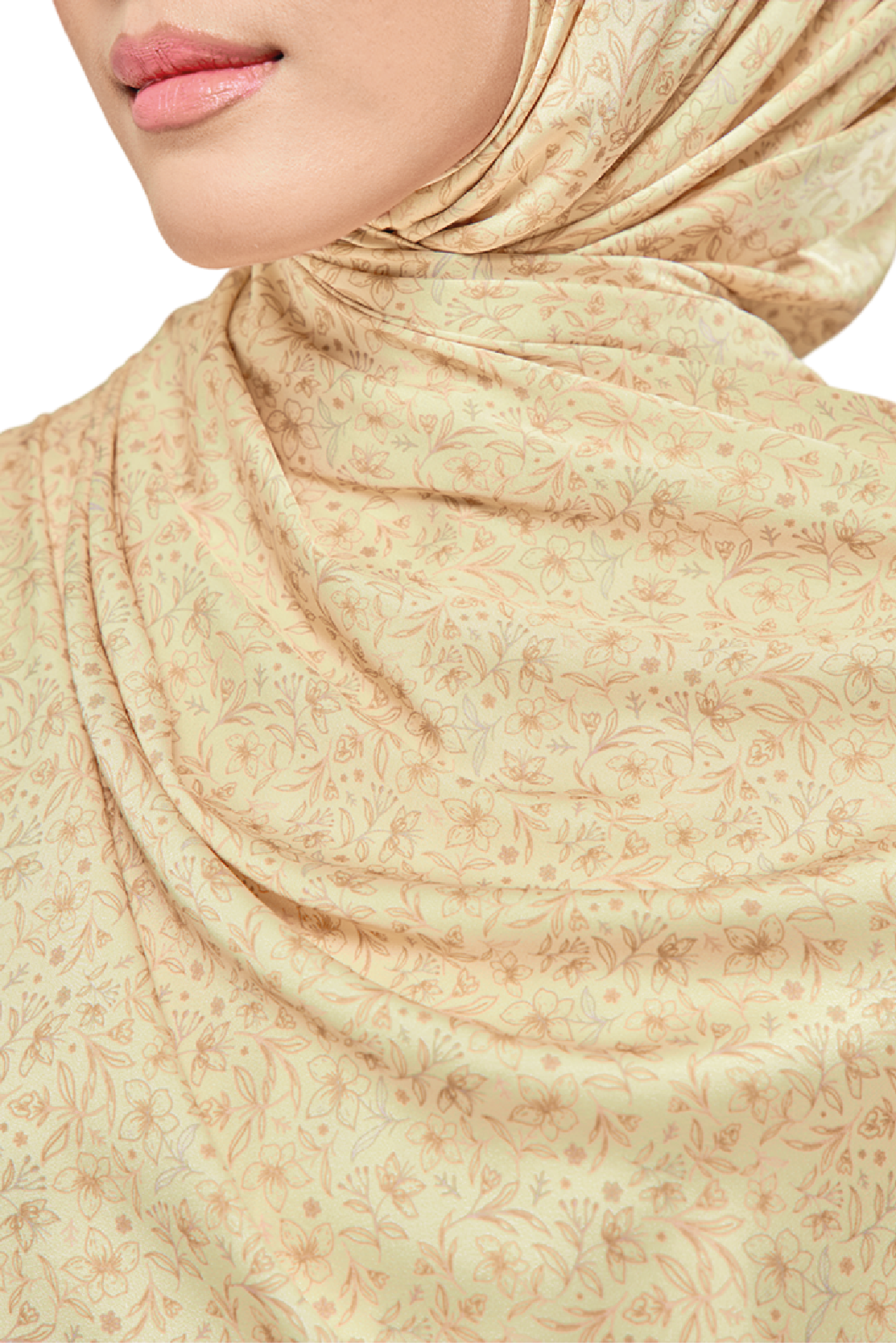 UMMA Canting Printed Satin Silk Scarf