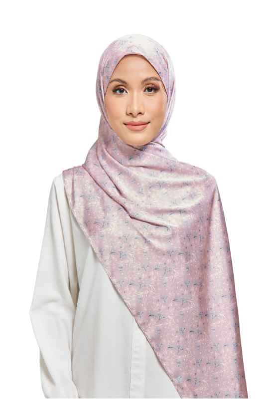 UMMA Canting Printed Satin Silk Scarf