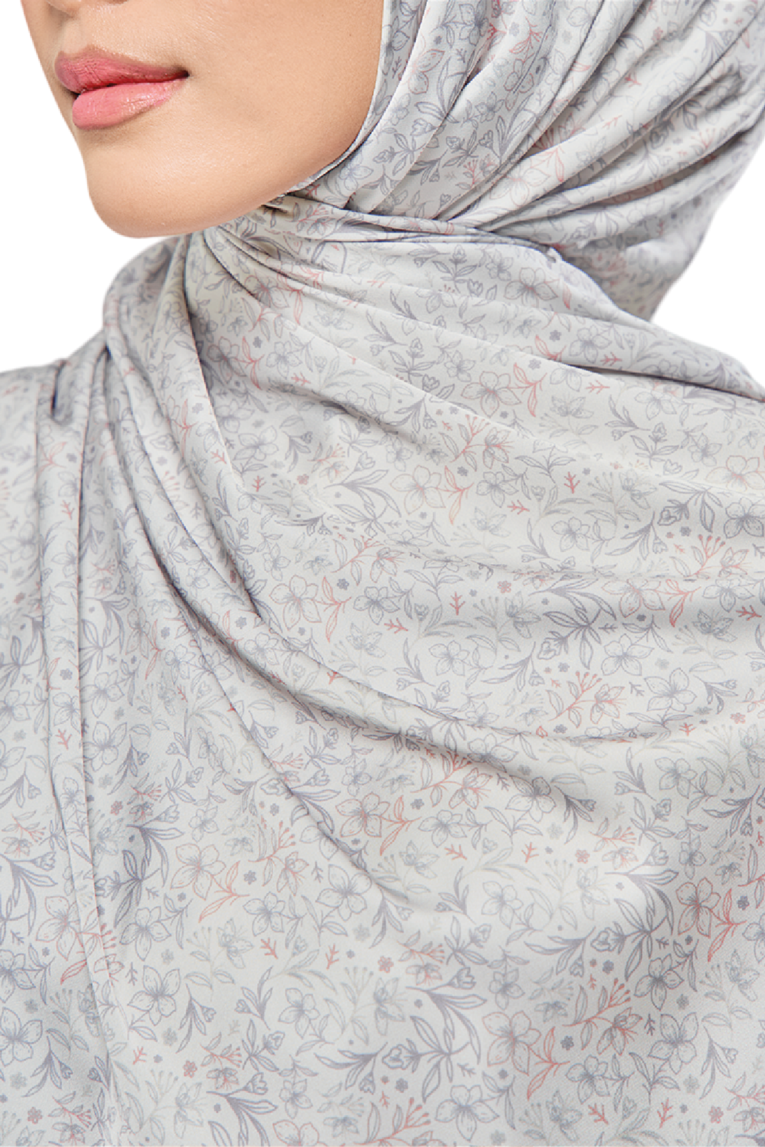 UMMA Canting Printed Satin Silk Scarf