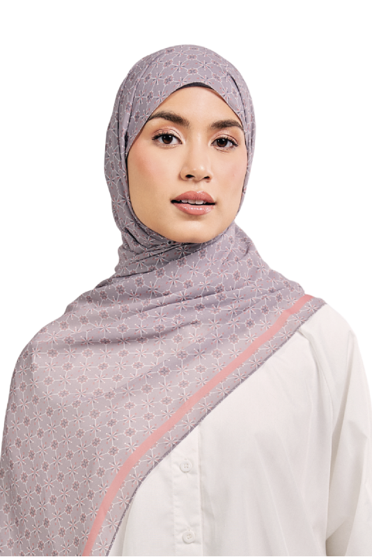 UMMA Geometria Printed Chiffon Scarf