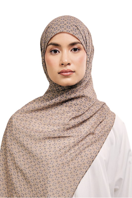 UMMA Geometria Printed Chiffon Scarf