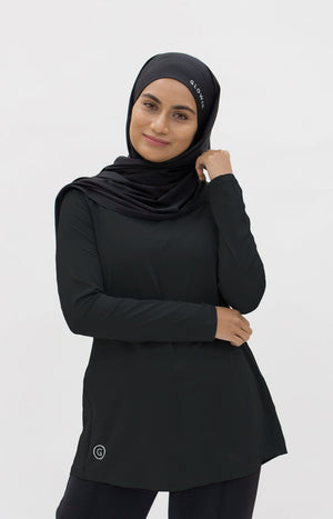 Glowco Exclusive Pleated Top in Black