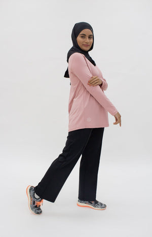 Glowco Exclusive Pleated Top in Blush Pink
