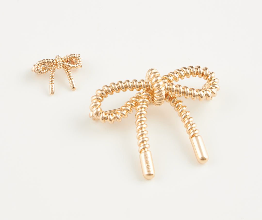 LadyN Braided Ribbon Coquette Brooch