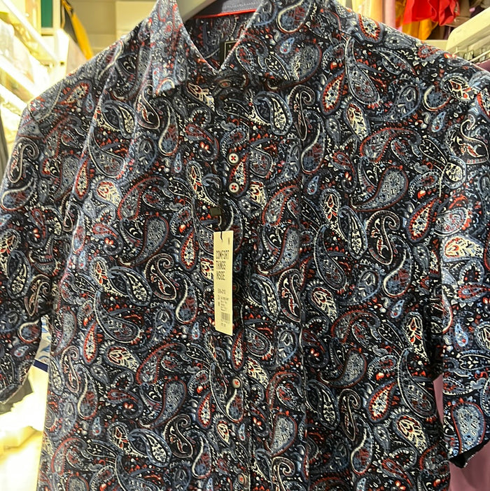 Humbleman Paisley Print (Cotton Half Slim Medium Shirt SS)