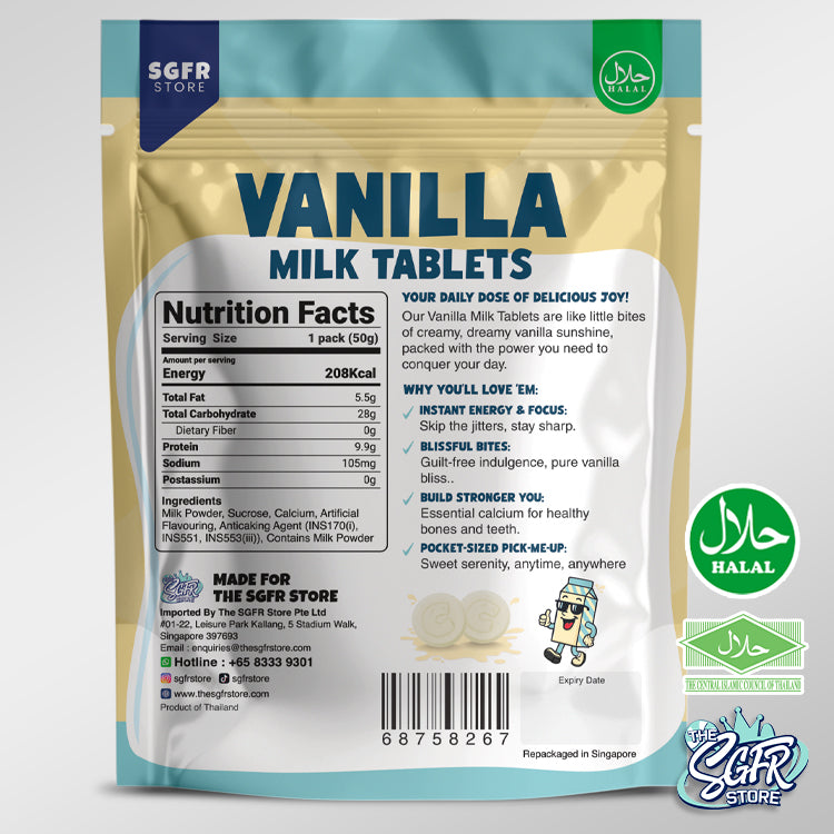 SGFR - Milk Tablets (50g) | 2 Flavours