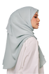 UMMA Sulam Mekar Ironless Chiffon Triangle Bawal