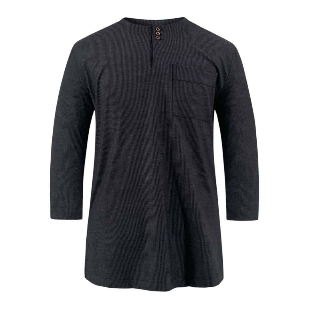 Toobaa Men's Kurta 360 - Charcoal Black