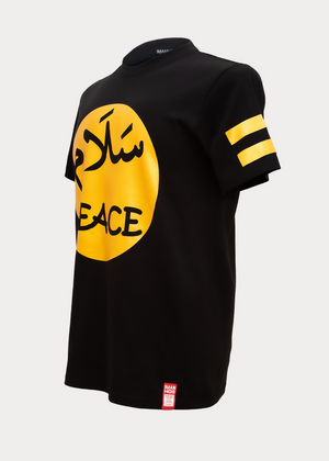 Imanhood Short Sleeve - Salam PEACE Black/Gold