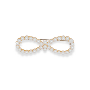 LadyN Elly Long Pearl Brooch - Infinity
