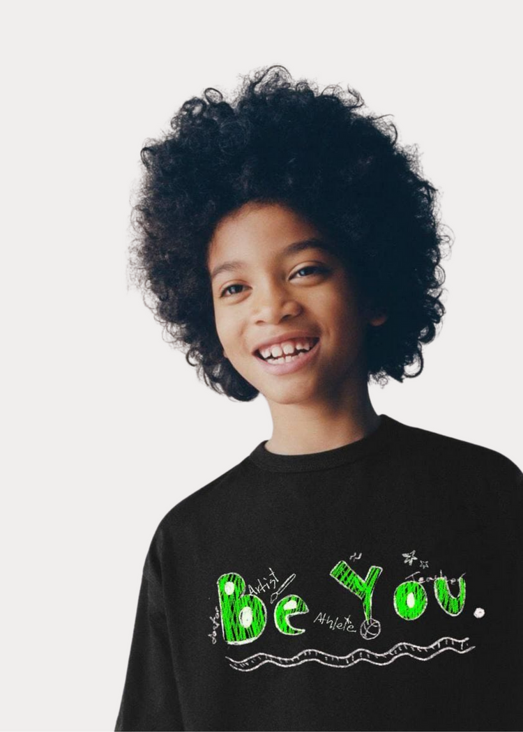 Imanhood Kids T-Shirt - Be You Black