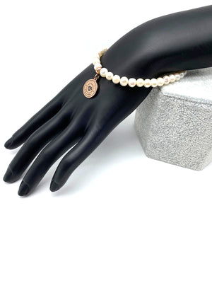 ٣٣ white freshwater pearls tasbih bracelet (3 Colours)