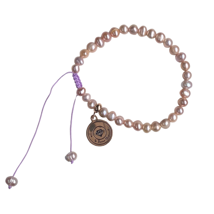 ٣٣ Purple Freshwater Pearl Tasbih Bracelet