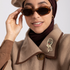 LadyN Modern Hijabi Cat Eye Brooch