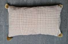 Cushion - Choco Cercle Large Beige Pompom (40x65)