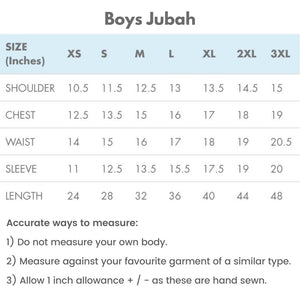 Toobaa Masafi – Boys Premium Jubah (Thobe) (DC)