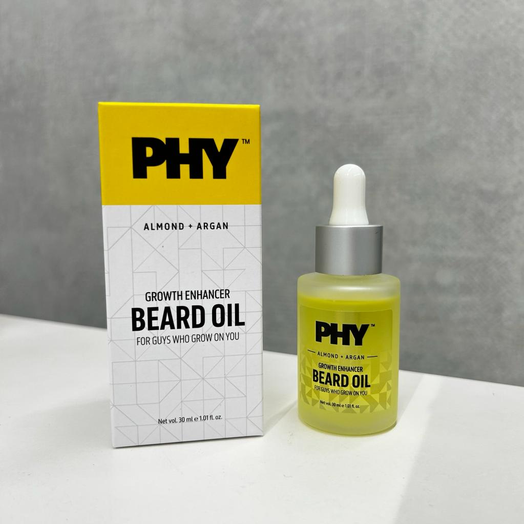 PLUM PHY Almond + Argan Growth Enchancer Beard Oil - 30ml
