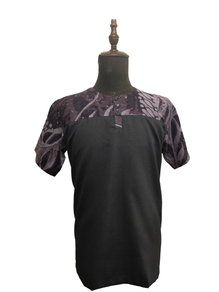 FESA Madinah Cttn Batik Kurta 474 - Top Purple (SS)
