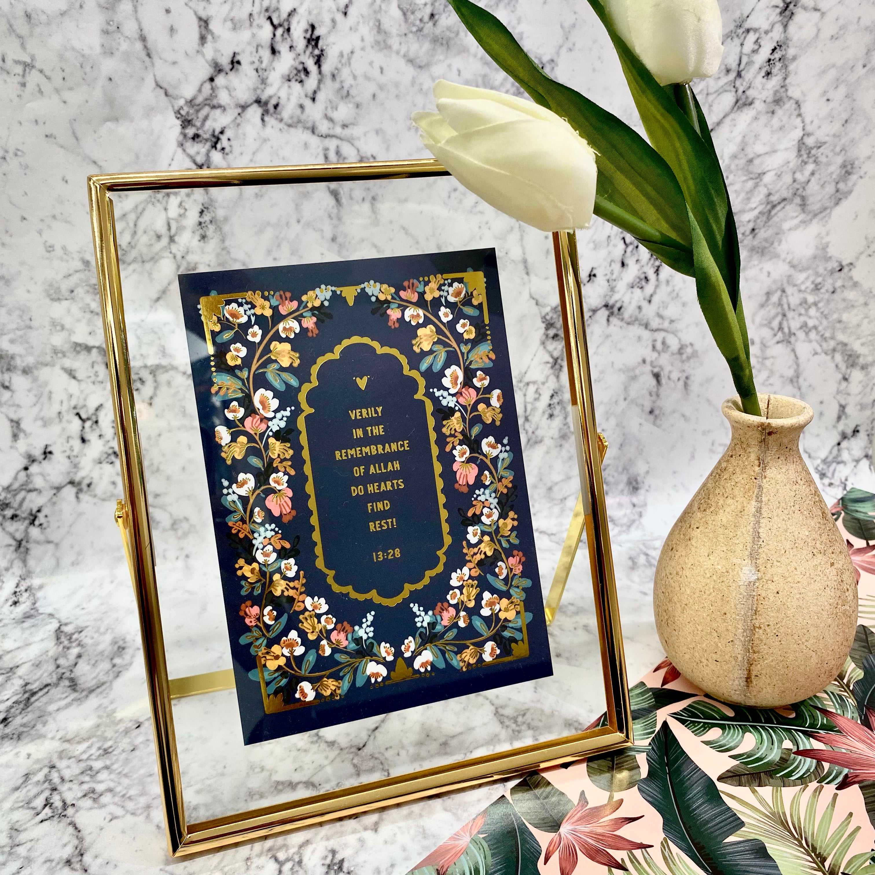 Gold Foiled with Frame : Remembrance