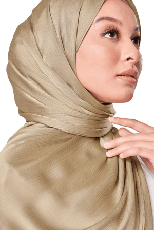 UMMA Maya Crinkle Satin Basic Scarf