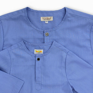 Toobaa Men’s Kurta A1 Dash - Ice Blue