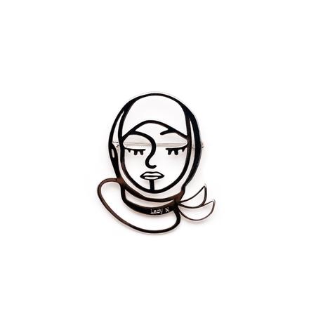 LadyN Modern Hijabi Girl Brooch
