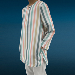 Toobaa Boys Kurta Moroccan Stripes - Radiant