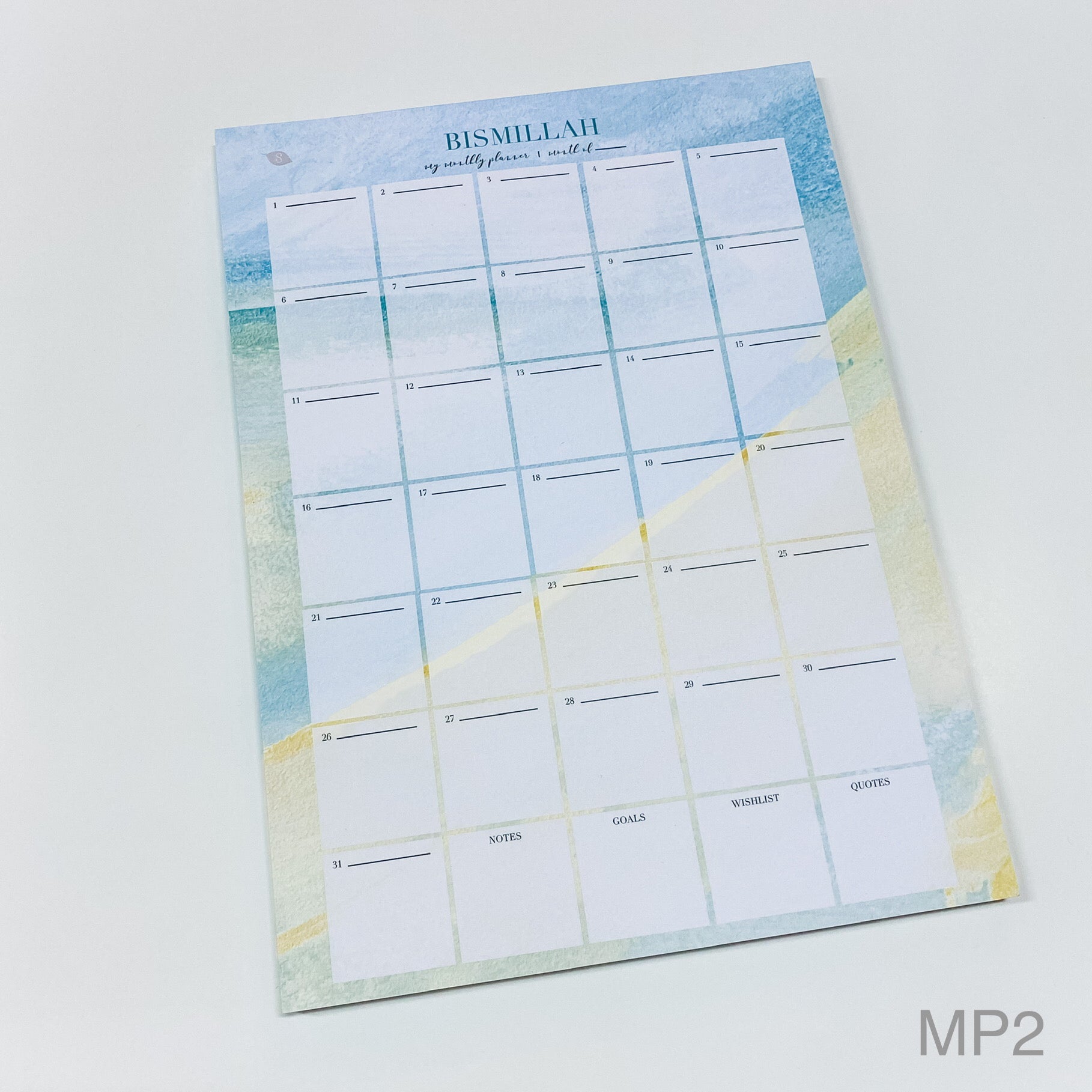 A4 Notepad (Assorted) - Monthly Planner (DC)