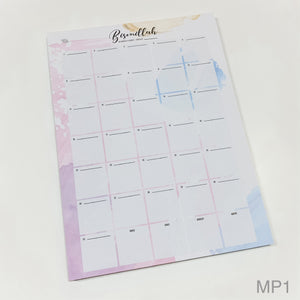 A4 Notepad (Assorted) - Monthly Planner (DC)