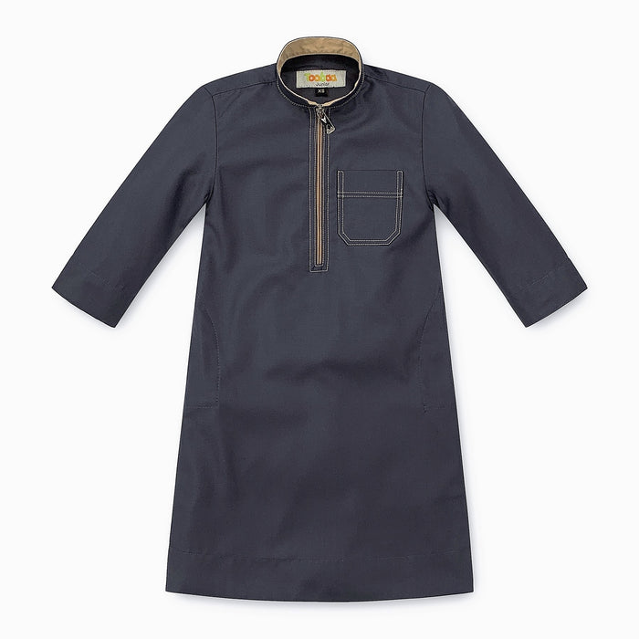 Toobaa Boys Jubah Pro-Linear – Space Grey (Thobe)