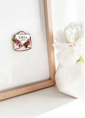 QL Love & Duas Gold Plated Enamel Magnet