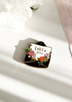 QL Love & Duas Gold Plated Enamel Magnet
