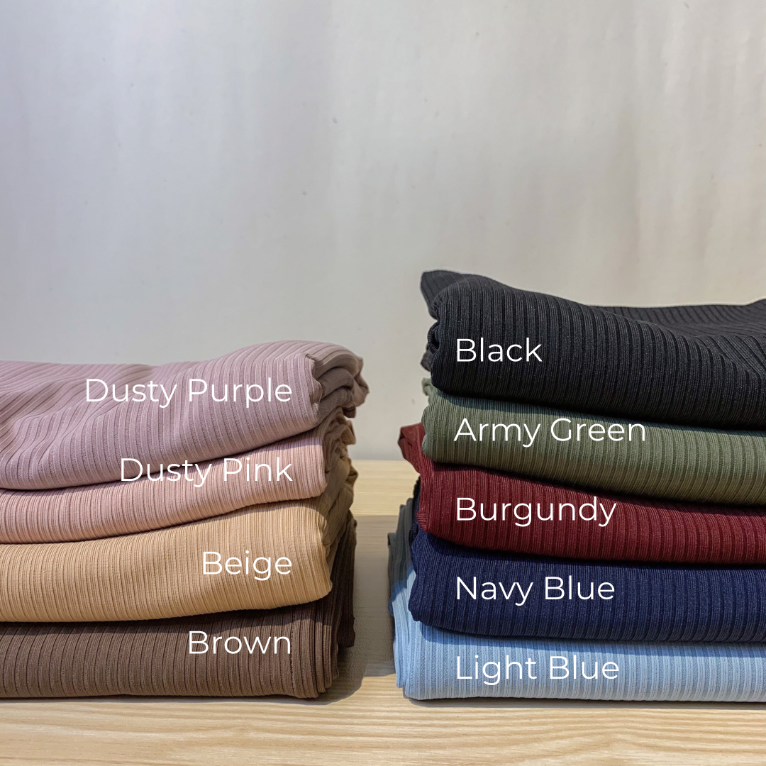 DC Ribbed Jersey Shawls (9 Colours)