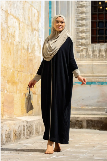 Marina Hooded Women Hijab Prayer Wear - Standard Size