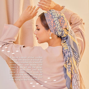 UMMA Mesoa Cotton Voile Printed Square (DC)