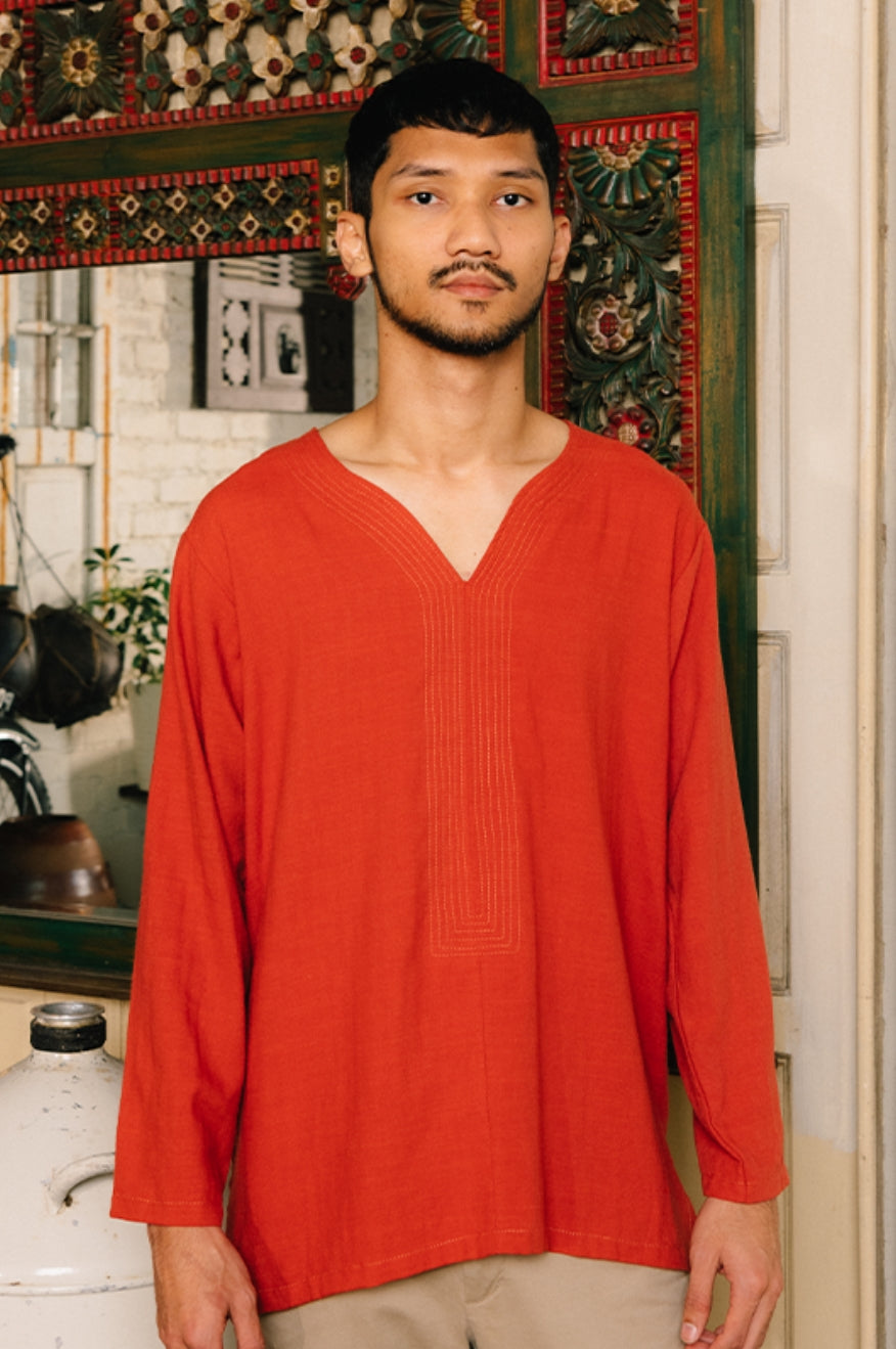 UMMA Kurta Masala in Terracotta (DC)