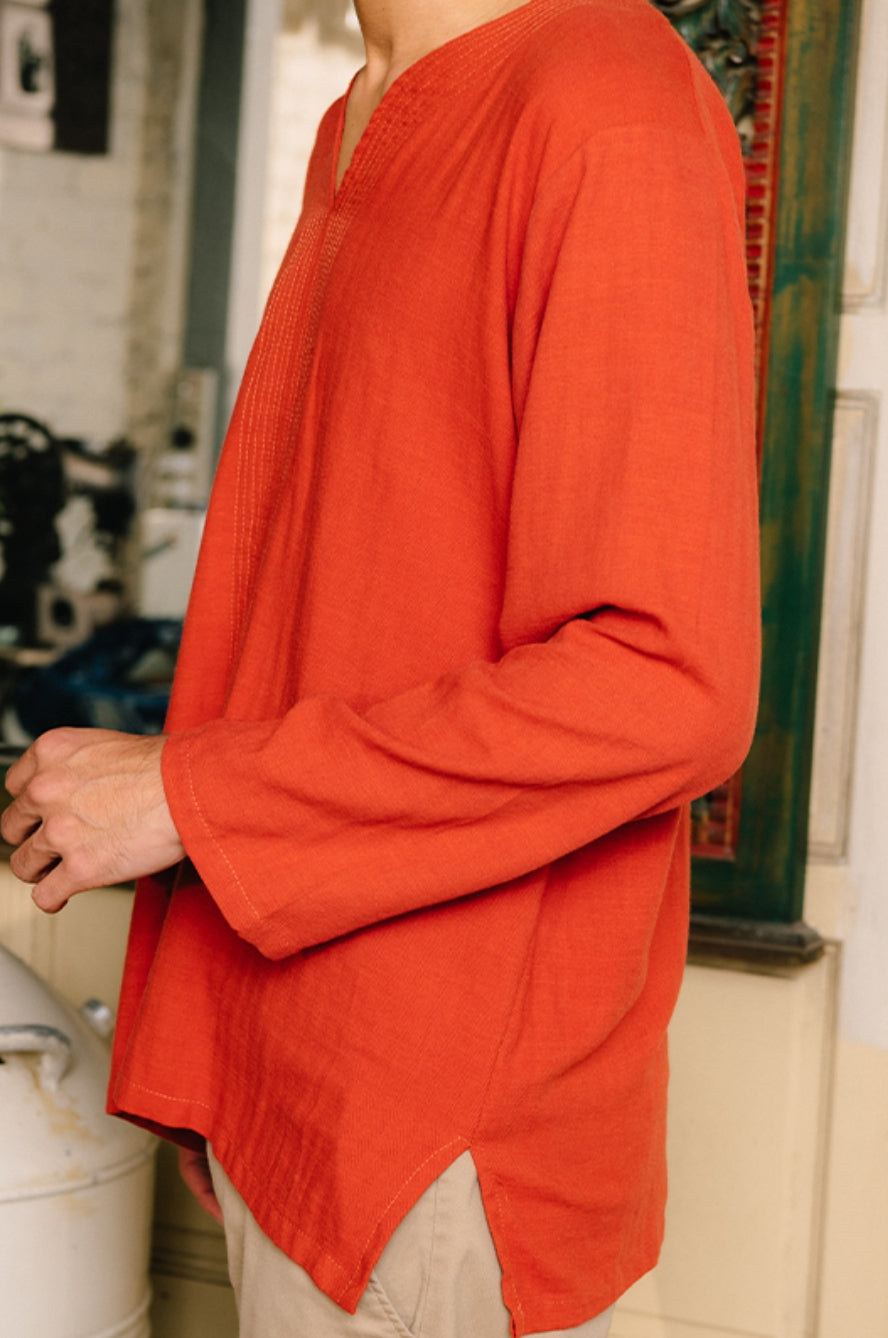 UMMA Kurta Masala in Terracotta (DC)