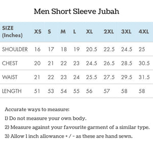 Toobaa Andis White – Men’s Short Sleeve Jubah