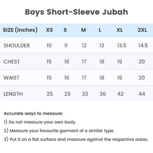 Toobaa Boys Rais Indigo - Short Sleeve Jubah