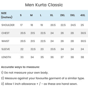 Toobaa Men’s Kurta A1 Dash - Ice Blue