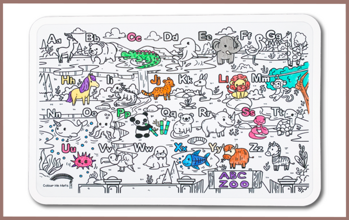 ABC Alphabet Zoo : Bundle Colour Me Mats