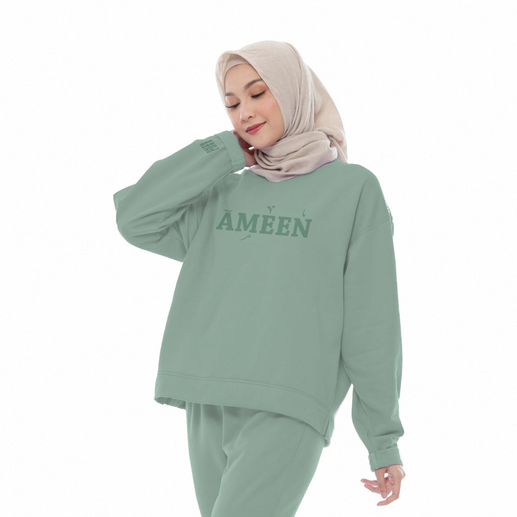 Imanhood Sweatshirt - Ameen Mint Green