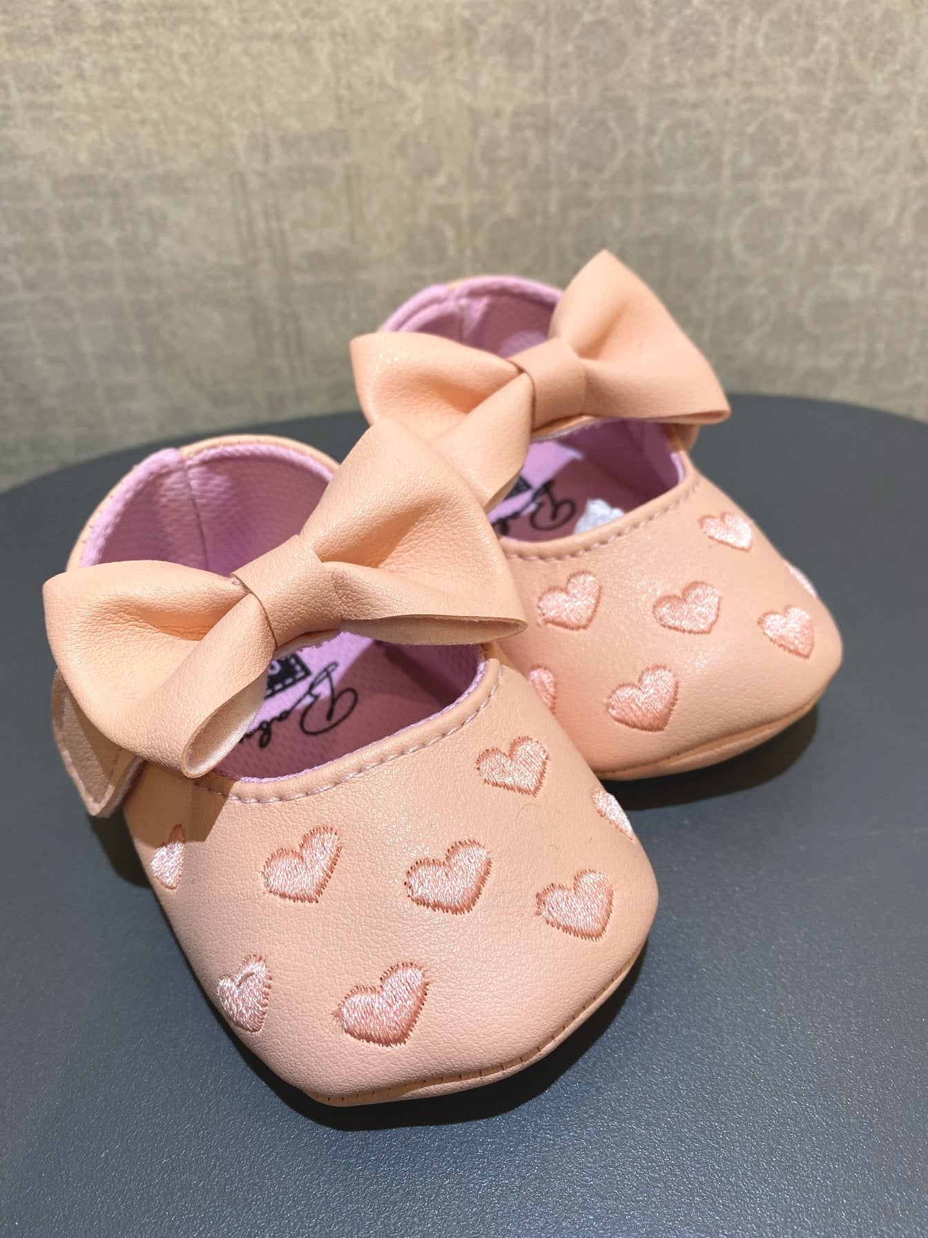 Baby Girl Shoe with Small Heart - Design 14