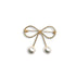 LadyN Rope Bow & Pearl Brooch